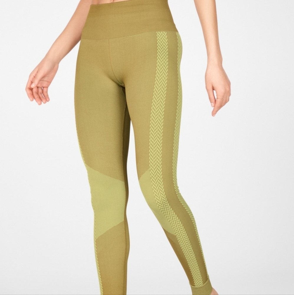 Fabletics High Waisted Check Leggings